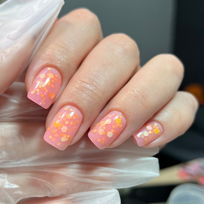 Candy Gel Orange - декоративний гель для нарощування нігтів, Izzy, 20 г