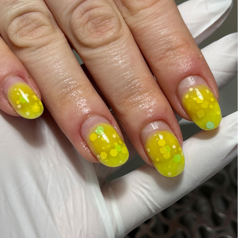 Candy Gel Yellow - декоративний гель для нарощування нігтів, Izzy, 20 г