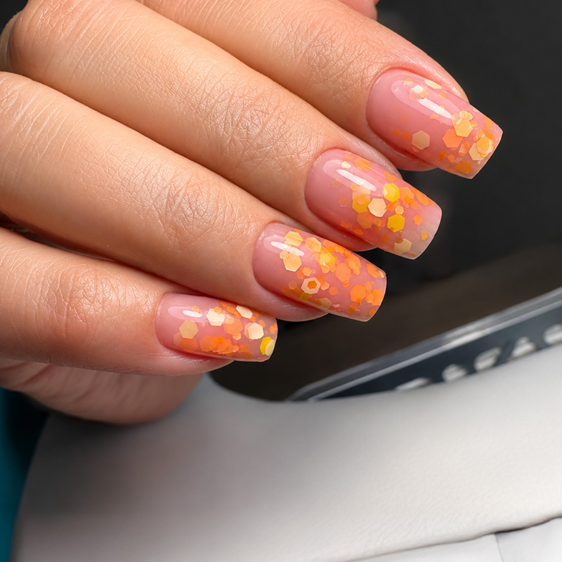 Candy Gel Orange - декоративний гель для нарощування нігтів, Izzy, 20 г