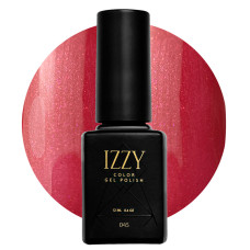 Червоний з блиском гель-лак для манікюру IZZY 45, 12 мл