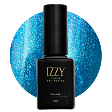 Синій гель з блиском для манікюру IZZY 68, 12 мл