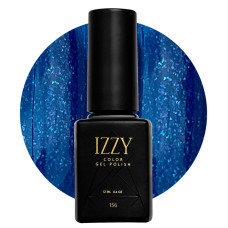 Синій з блиском гель-лак для нігтів IZZY 156, 12 мл