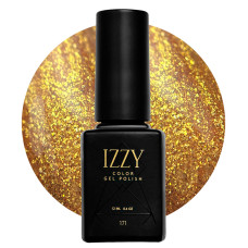 Золотий блискучий гель-лак для манікюру IZZY 171, 12 мл