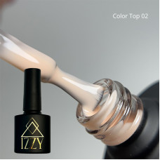 Камуфлюючий топ для нігтів Izzy Color Top 02, бежевий топ для манікюру 10 г