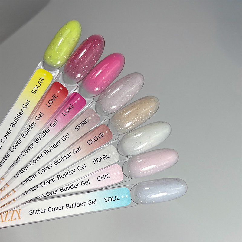 Гель для нарощування нігтів Glitter Cover Gel IZZY, колір Luxe — 20 г