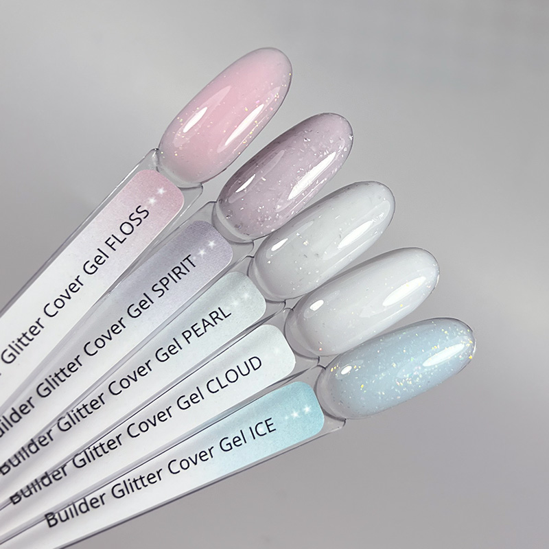 Гель для нарощування нігтів Glitter Cover Gel IZZY, колір Pearl — 40 г