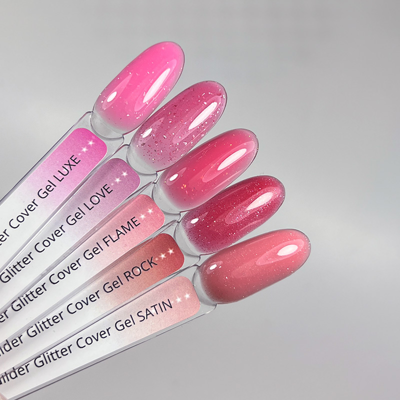 Гель для нарощування нігтів Glitter Cover Gel IZZY, колір Luxe — 20 г