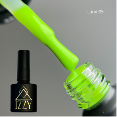 Неоновий люмінесцентний зелений гель-лак для манікюру IZZY Lumi 05, 10 г