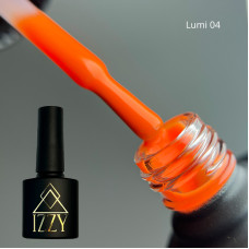 Неоновий люмінесцентний помаранчевий гель-лак для манікюру IZZY Lumi 04, 10 г