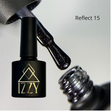 IZZY Reflect 15, чорний світловідбиваючий гель-лак — 10 мл
