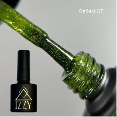 IZZY Reflect 07, зелений світловідбиваючий гель-лак — 10 мл