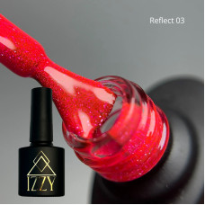 IZZY Reflect 03, малиновий світловідбиваючий гель-лак — 10 мл