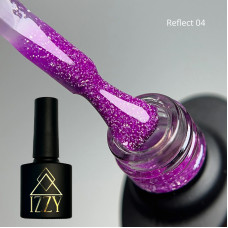 IZZY Reflect 04, фіолетовий світловідбиваючий гель-лак — 10 мл