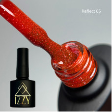 IZZY Reflect 05, червоний світловідбиваючий гель-лак — 10 мл