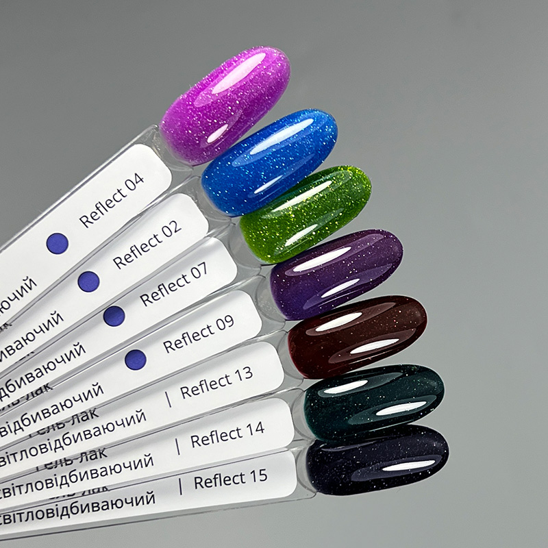 Світловідбивний гель-лак для манікюру зелений IZZY Reflect 07, 10 г