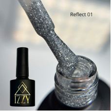 IZZY Reflect 01, срібний світловідбиваючий гель-лак — 10 мл