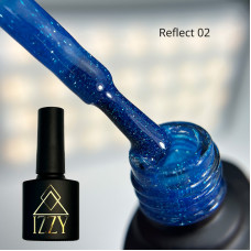 IZZY Reflect 02, синій світловідбиваючий гель-лак — 10 мл