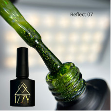 IZZY Reflect 07, зелений світловідбиваючий гель-лак — 10 мл