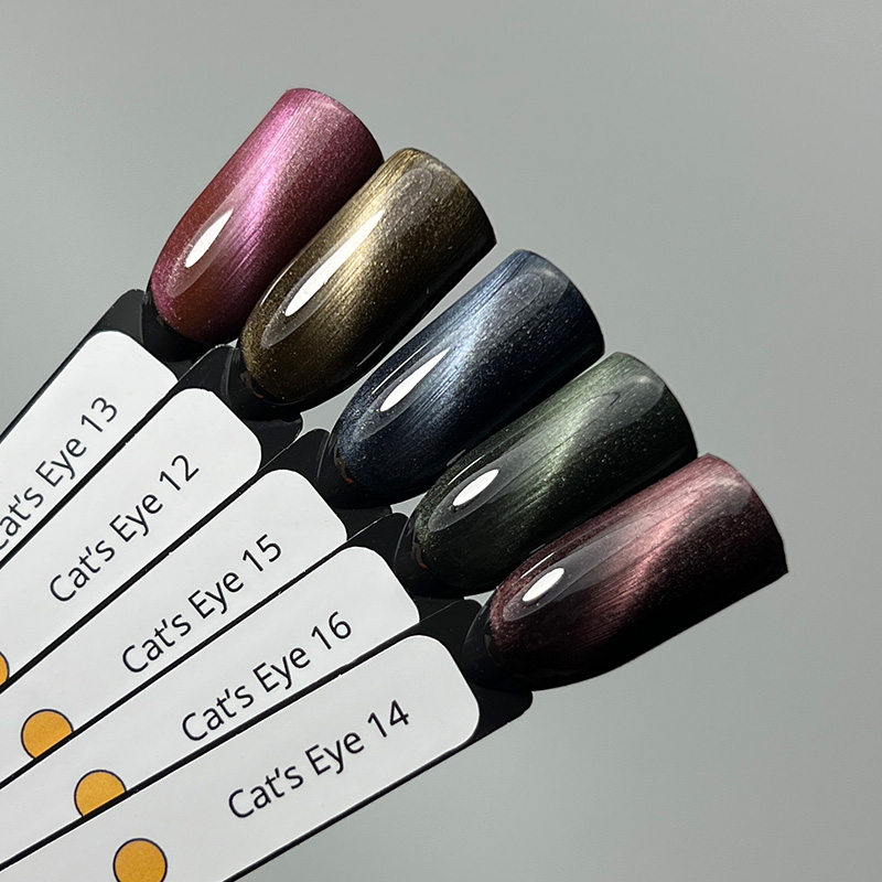 Магнітний гель-лак для нігтів коричневий, IZZY Cat's Eye 14 — 10 мл