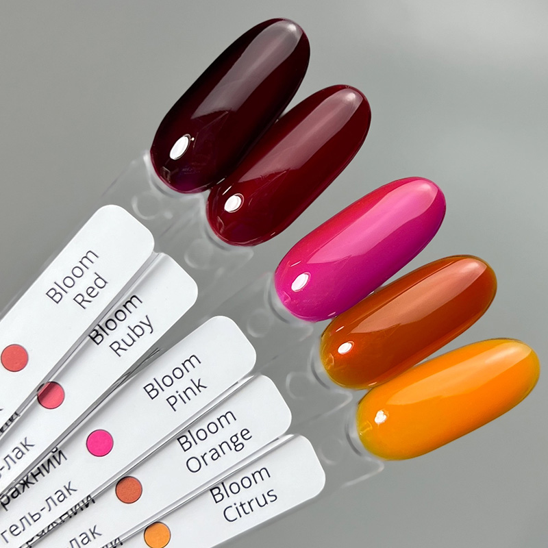 IZZY Bloom Citrus помаранчевий вітражний гель-лак, 10 г