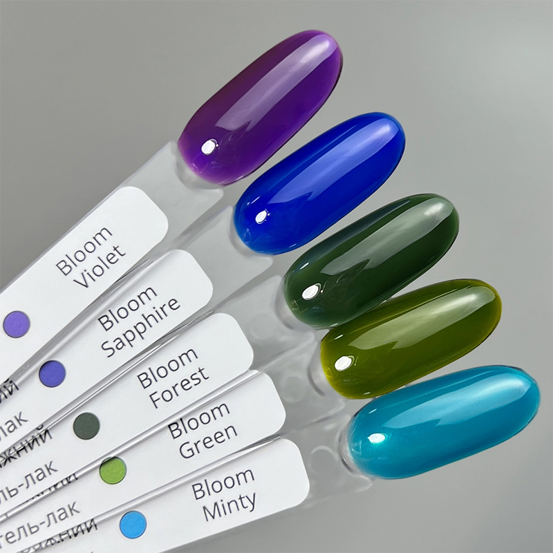 IZZY Bloom Sapphire синій вітражний гель-лак, 10 г