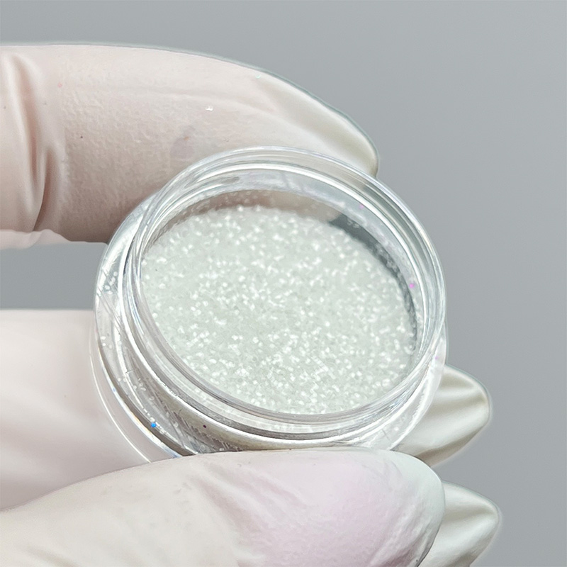 Блискітки для манікюру білі, білий глітер для нігтів, декор для дизайну