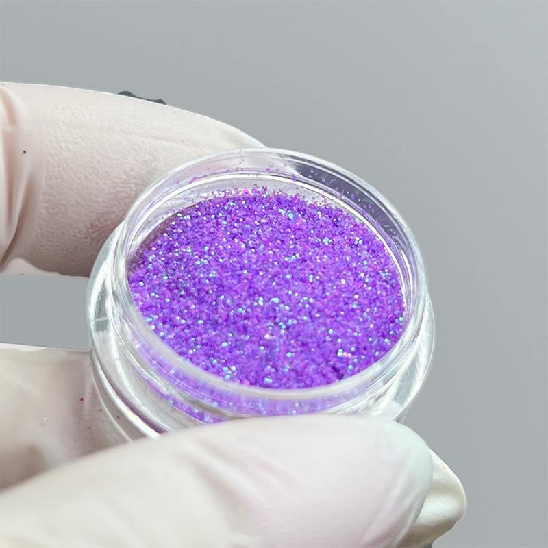 Блискітки для манікюру, бузковий глітер для нігтів, декор для дизайну