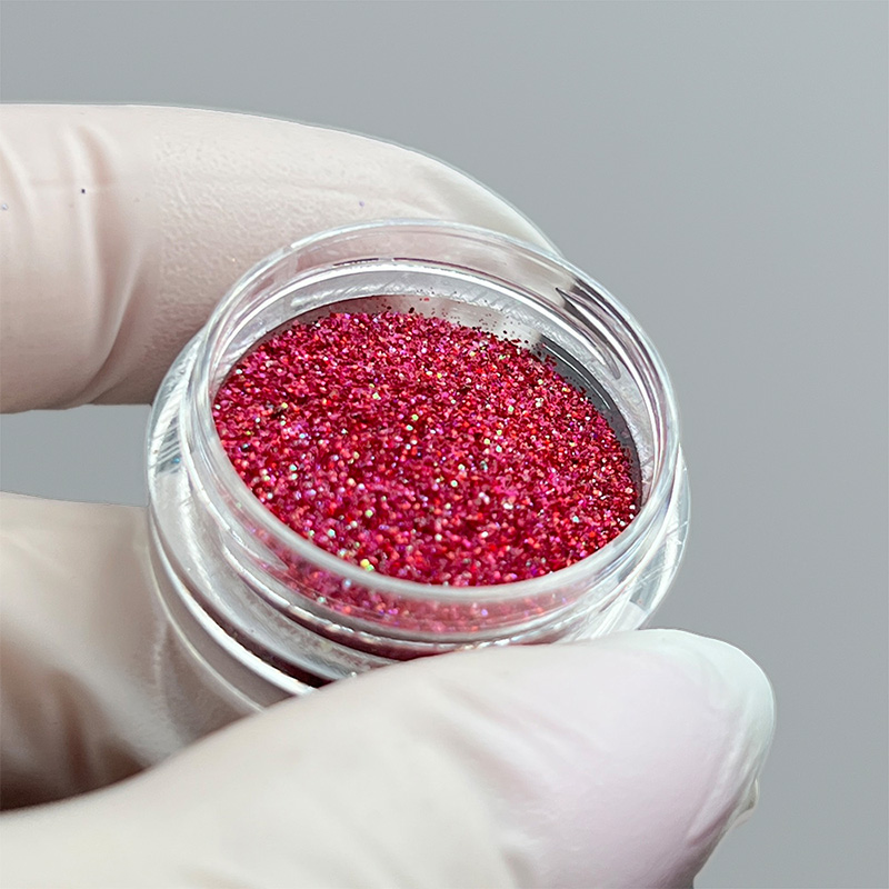 Блискітки для манікюру червоні, червоний глітер для нігтів, декор для дизайну