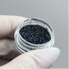 Блискітки для манікюру чорні, чорний глітер для нігтів, декор для дизайну