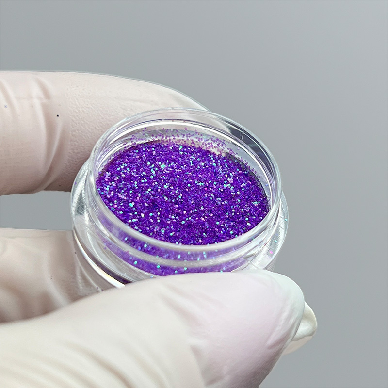 Блискітки для манікюру фіолетові, фіолктовий глітер для нігтів, декор для дизайну