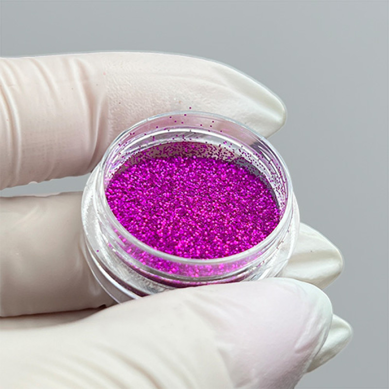 Блискітки для манікюру кольору фуксія, глітер для нігтів, декор для дизайну