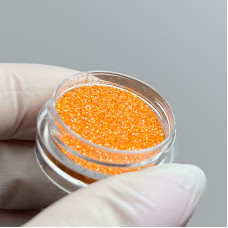 Блискітки для манікюру помаранчево-золоті, глітер для нігтів, декор для дизайну