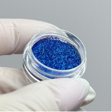 Блискітки для манікюру темно-сині, глітер для нігтів, декор для дизайну