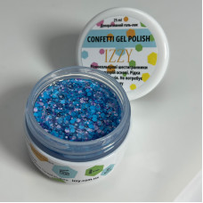 Декоративний гель-лак для манікюру IZZY Confetti №04, 25 г