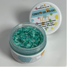 Декоративний гель-лак для манікюру IZZY Confetti №06, 25 г