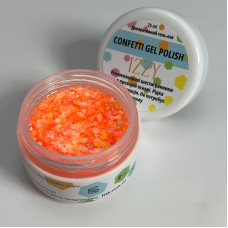 Декоративний гель-лак для манікюру IZZY Confetti №08, 25 ml
