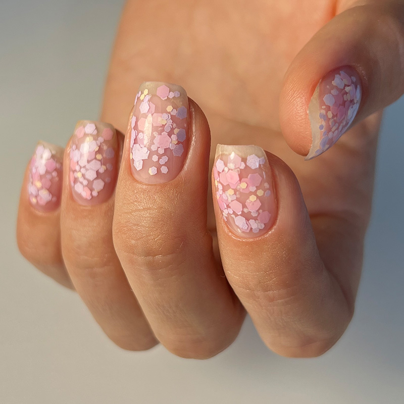 Декоративний гель-лак для манікюру IZZY Confetti №01, 25 г