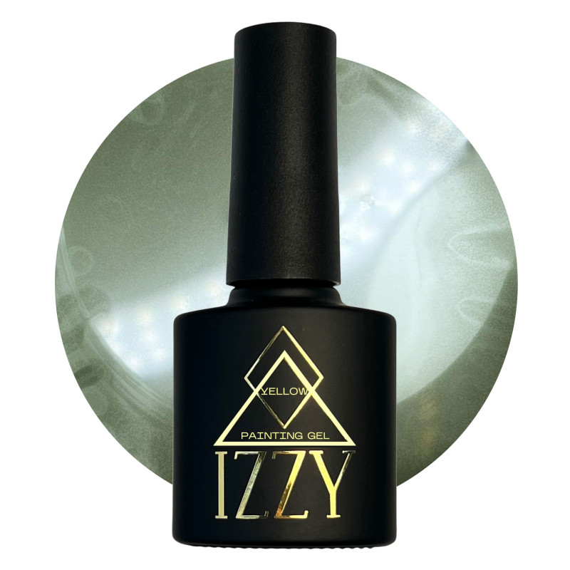 Гель-фарба металік IZZY Gold Yellow — з ефектом рідкого металу, 10 мл