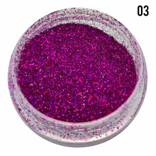Голографічна втірка для манікюру №3, малиновий блиск