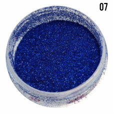 Голографічна втірка для манікюру №7, синій блиск