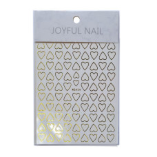 Наклейка для манікюру "Золоте серце"