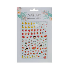 Наклейка для манікюру "Фрукти літо"