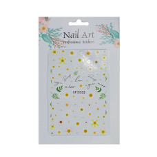 Наклейка для манікюру "Квіти ромашки"