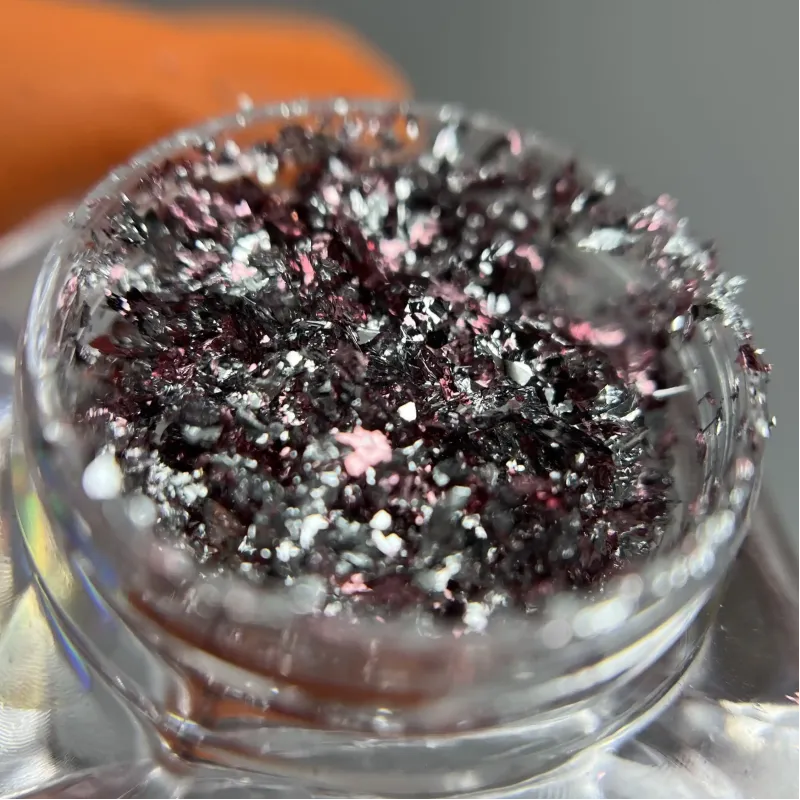 Пластівці Юкі срібні - декор для манікюру