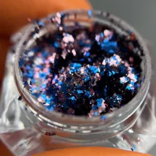 Пластівці Юкі сині - декор для манікюру