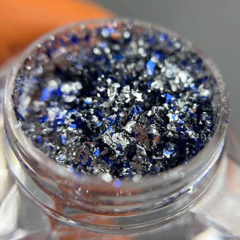 Пластівці Юкі блакитні - декор для манікюру