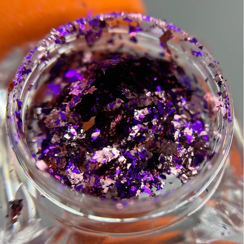 Пластівці Юкі бузкові - декор для манікюру