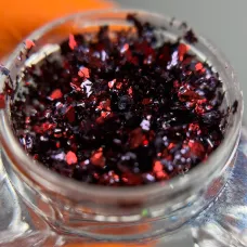 Пластівці Юкі темно-червоні - декор для манікюру