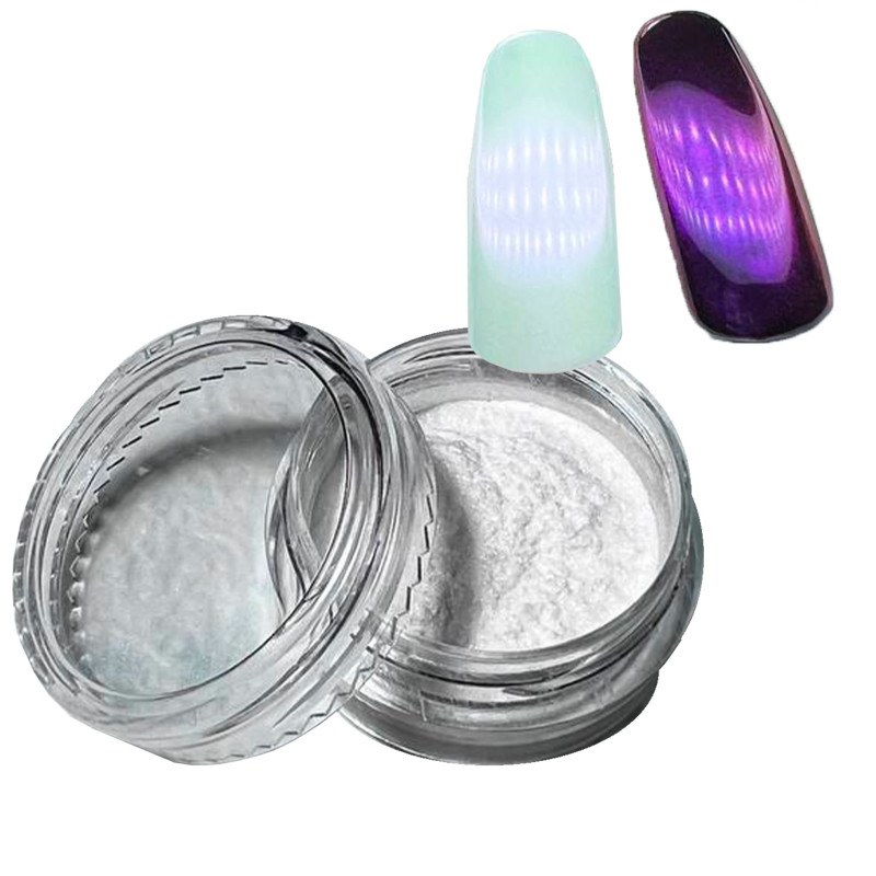 Перлинна втірка для нігтів "Аврора", рожево фіолетова