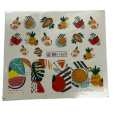 Слайдери для нігтів "Абстракція" – наклейки для манікюру з абстрактним дизайном 01